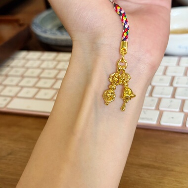 金刚铃杵手机挂藏式铃铛吊坠项链女款民族风复古民族风项链