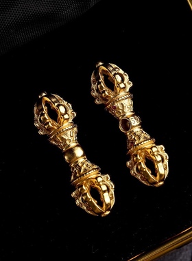 叶优里M宗金刚杵S925纯银天然乌拉圭绿度母紫水晶10mm手串