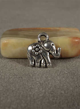 藏银象吊坠吉祥小象挂坠大象手链挂件DIY编绳配饰材料配件