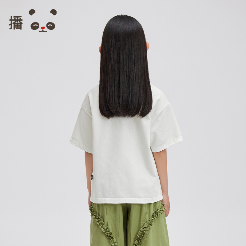 播broadcute童装T恤2024夏季新款男女童简约波点短袖KER2Y837,淘宝优惠券,粉丝福利购,淘宝优惠卷