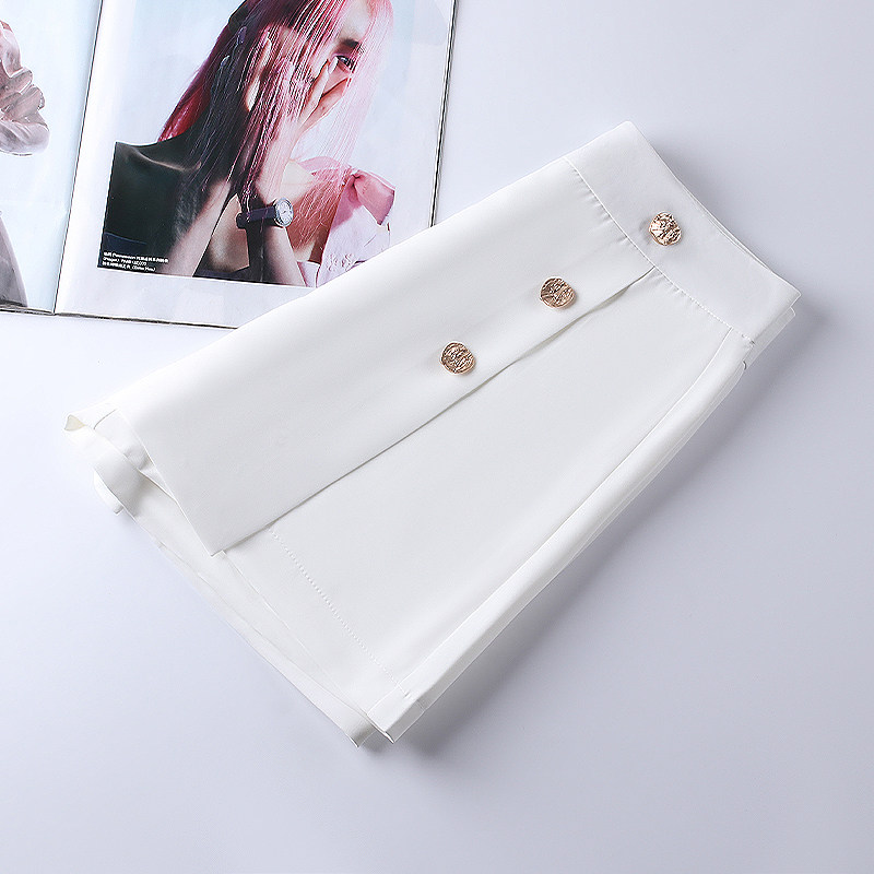 白色短裤裙夏季2022新款高腰裙裤 佐帕莎休闲裤