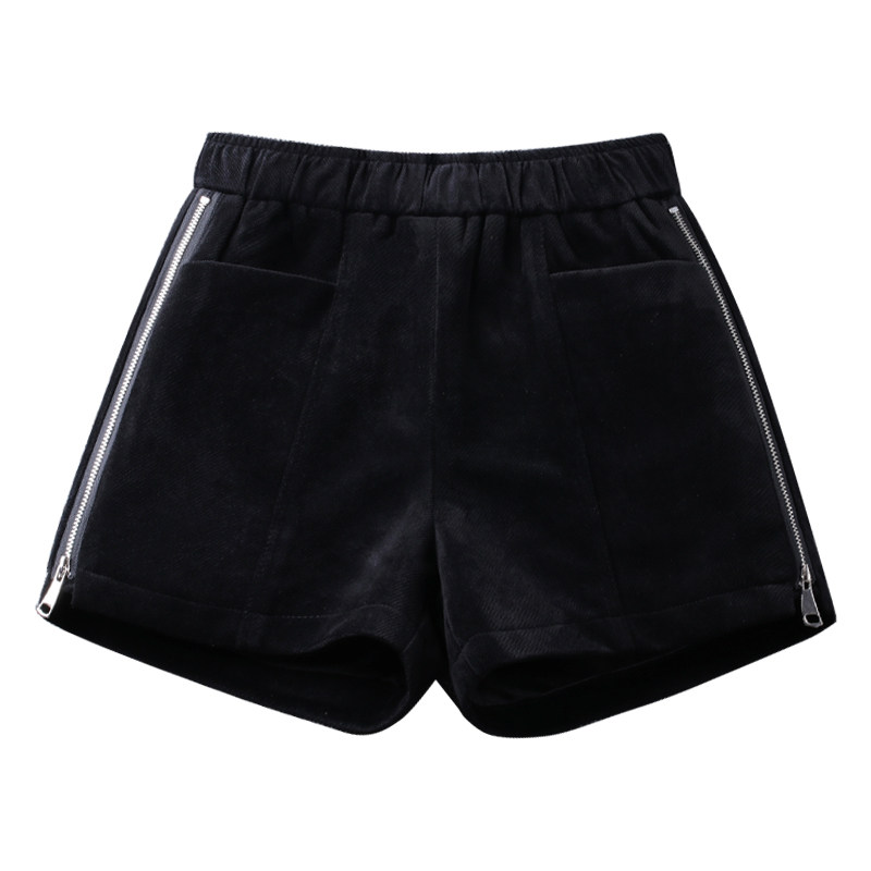 松紧高腰秋冬2021春装金丝绒短裤 佐帕莎休闲裤