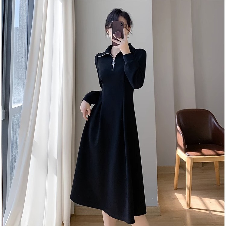 非凡原创温柔收腰气质显瘦大码连衣裙