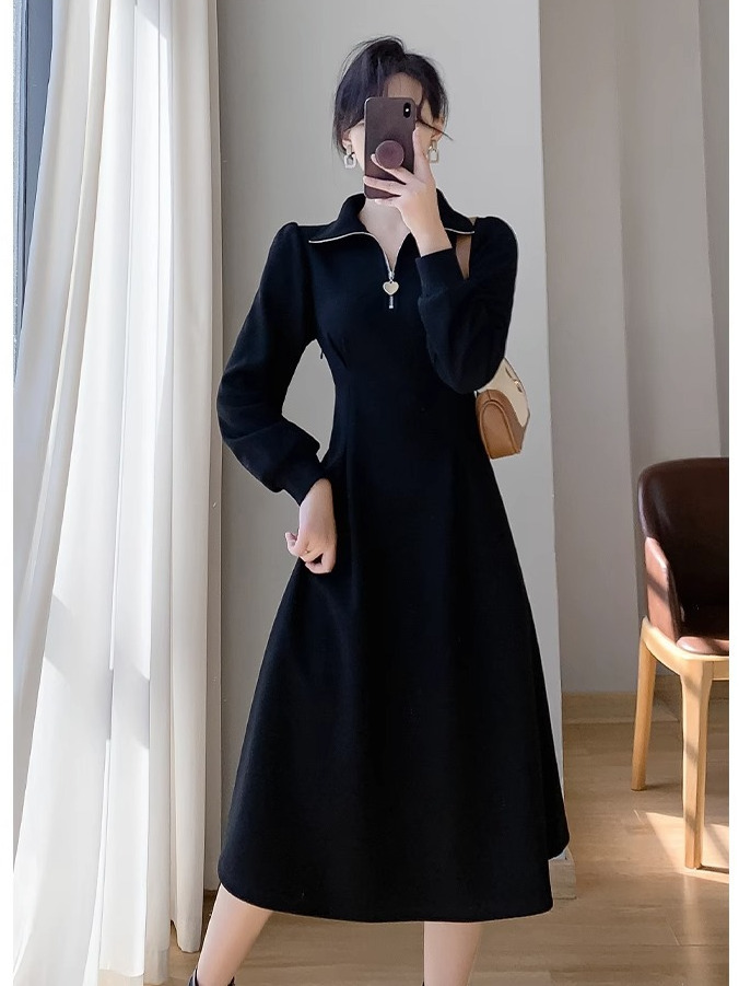 非凡原创温柔收腰气质显瘦大码连衣裙