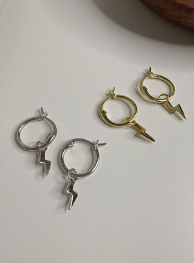 星星闪电玫瑰天鹅耳钉耳扣