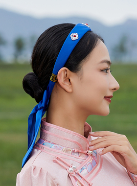 蒙古族头饰女款民族风发卡发箍