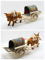 Mongollerlecar model Grassland Le Le Le Mongol Characteristic Pendulum with Bull Pull Cart Furnishing Inner Mongolia Handicraft