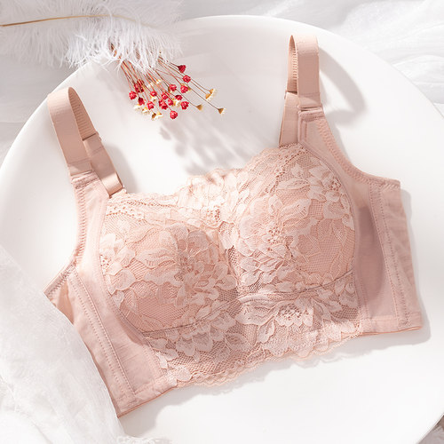 裹胸抹胸式防走光内衣女薄款无钢圈收副乳调整型大胸显小文胸夏季 - 图3