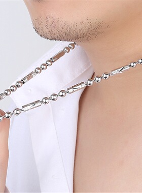 链霸气链男士男白金潮时尚