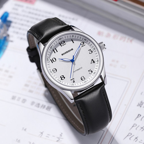 静音考试专用全自动纯机械手表男款公务员考公国考女款初高中学生 - 图2