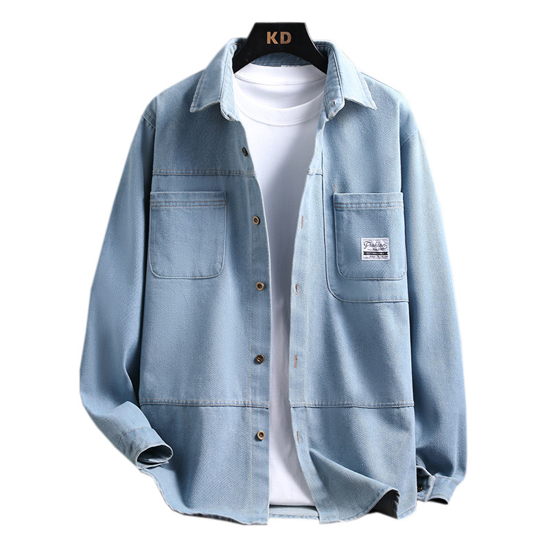 青少年春秋季长袖衬衫外套12岁男孩13初高中学生14大童15牛仔衬衣,淘宝优惠券,粉丝福利购,淘宝优惠卷