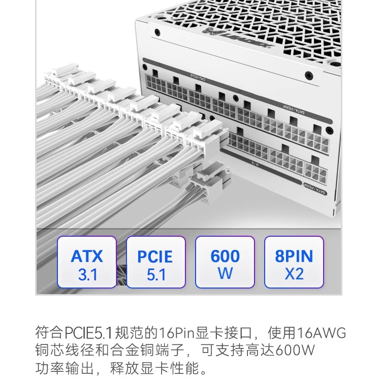 LEADEX VIIG1000WɫATX3.1Դ̨ʽȫģҪͨ88ԱŻȯ