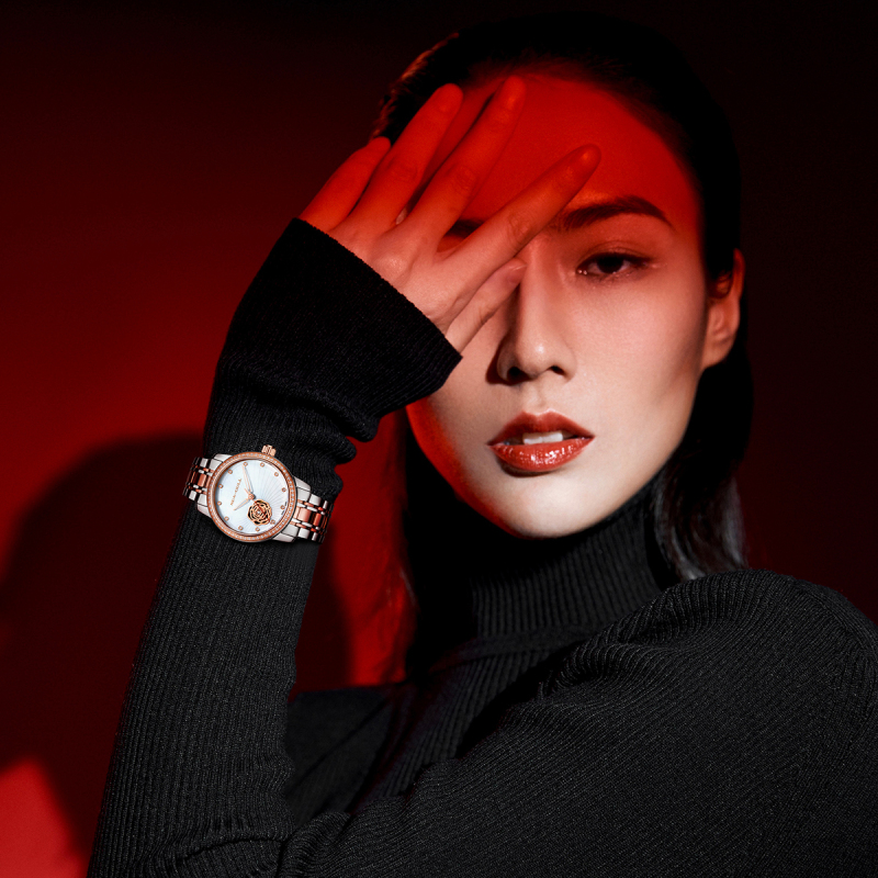 Seagull正品海鸥表女表镶钻贝母全自动机械表女士时尚腕表6121KL - 图1