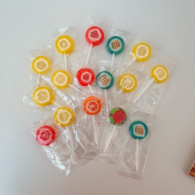 South Korea imported candy Waler brand fruit-flavored sliced lollipops 200g bagged Internet celebrity popular children's snacks