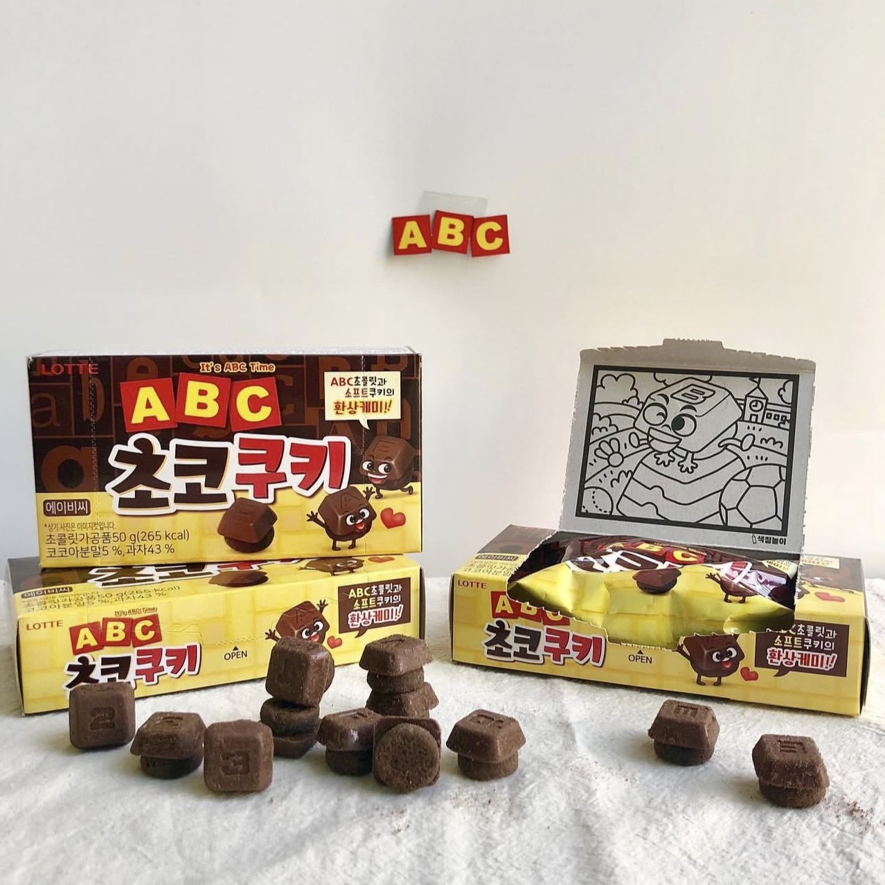 字母零食ABC巧克力饼干韩国进口曲奇休闲儿童零食进口曲奇饼干盒,淘宝优惠券,粉丝福利购,淘宝优惠卷