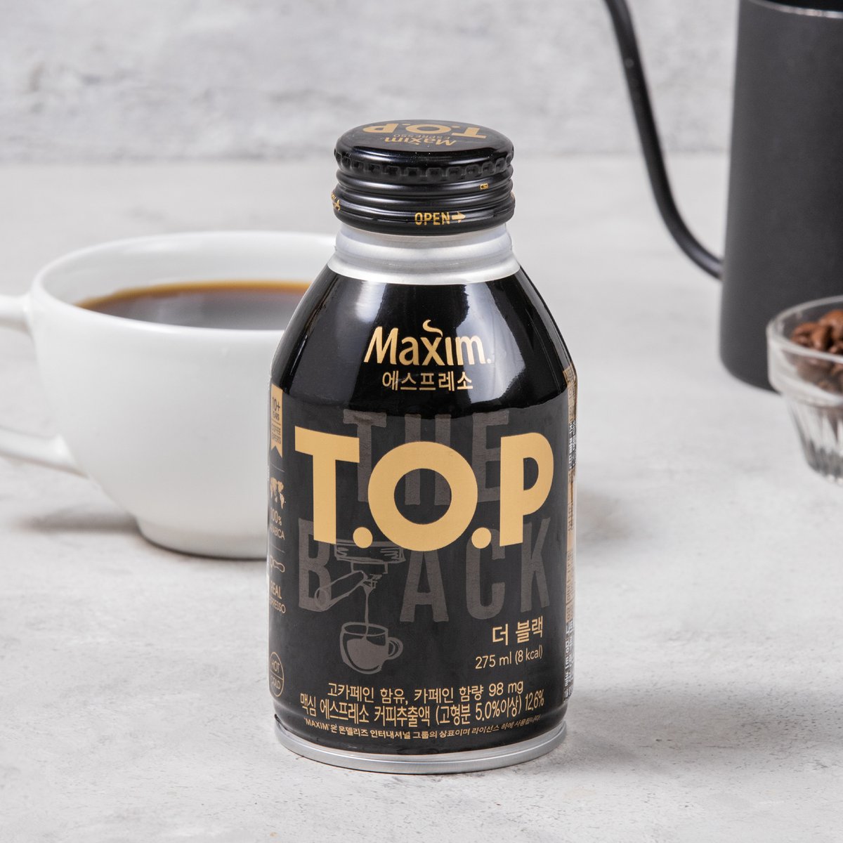 Maxim麦馨韩国咖啡TOP拿铁即饮黑咖啡赫宰爱的甜美式进口饮料瓶装 - 图2
