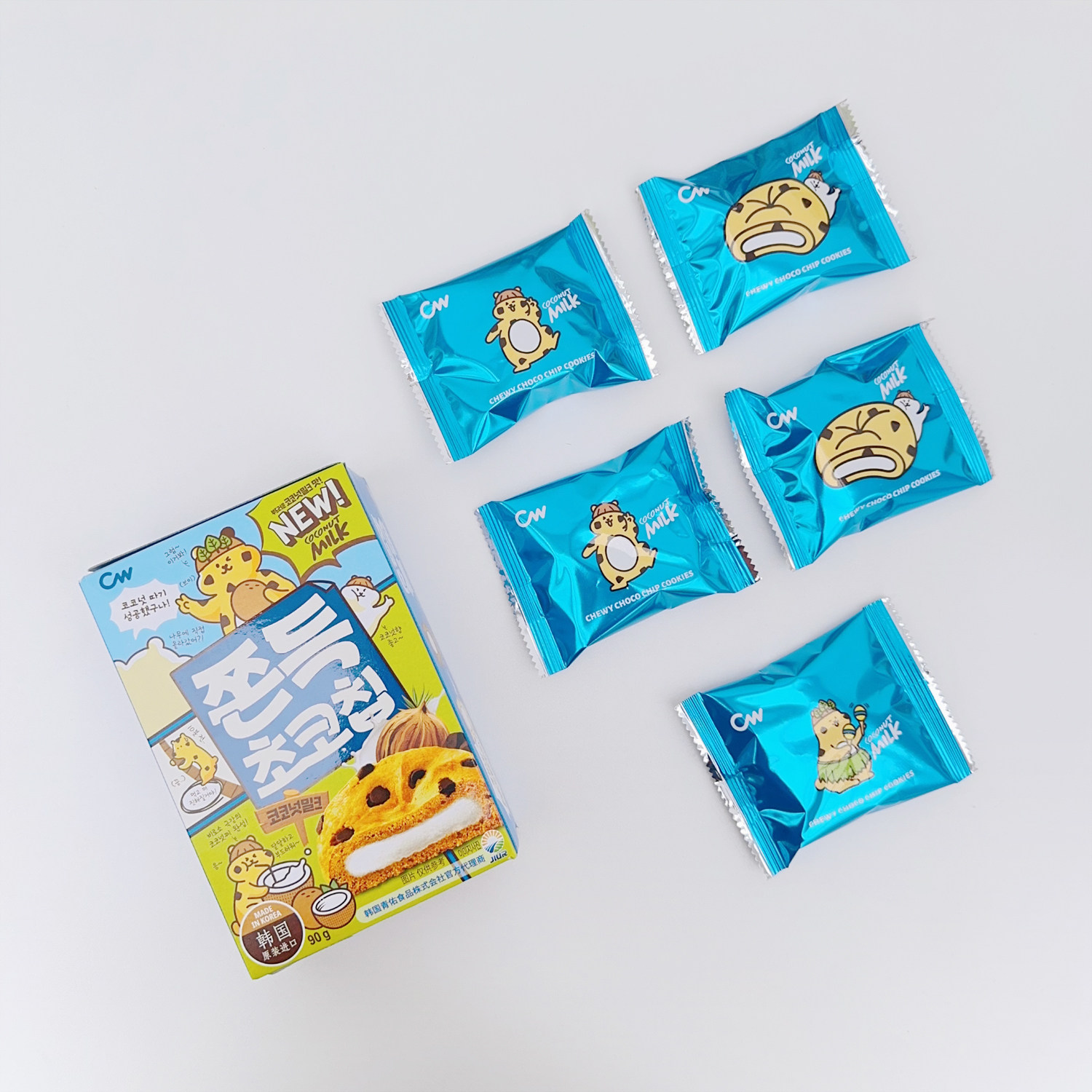 cw青右巧克力麻薯打糕可可打糕夹心饼干软心曲奇盒装韩国进口零食,淘宝优惠券,粉丝福利购,淘宝优惠卷