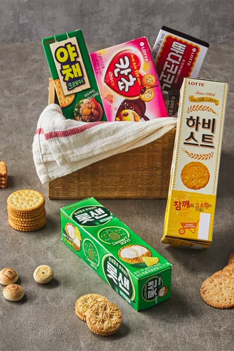 Черное кунжутное печенье Южная Корея импортировала закуски и продовольственную музыку, арахис, хрустящий хрустящий торт замену завтрака кокосовый ароматный ароматный аромат Бесплатная доставка