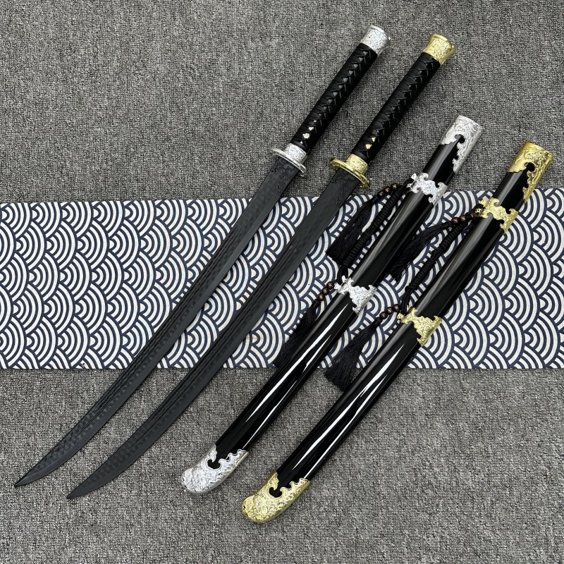 绣春刀塑胶刀塑料仿真刀玩具唐横刀高强度练习冷钢对打训练刀剑 - 图2