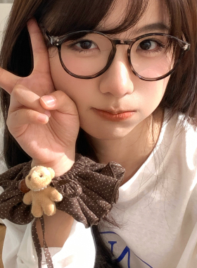 韩漫少女！可爱小熊玩偶发圈双层波点大肠圈发绳丸子头发饰头花新