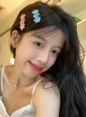 梦幻少女细闪星星水波纹发夹