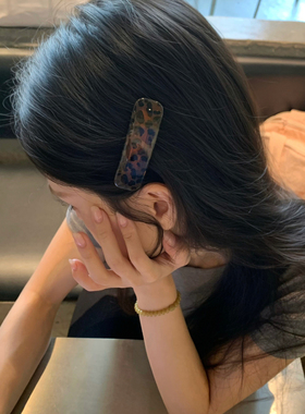 时髦日常！复古豹纹波点发夹鸭嘴夹百搭刘海夹侧边夹子发卡新款女