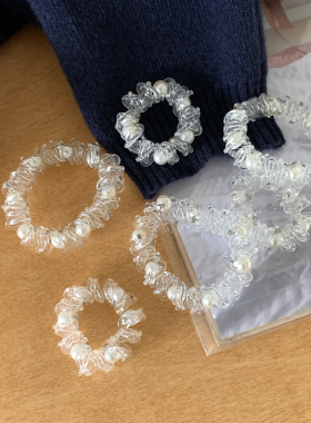 回馈跑量发绳百搭透明电话线珍珠