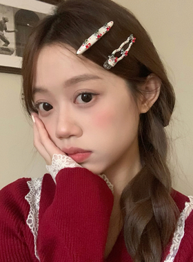 Sweet cherry！超正红樱桃波点鸭嘴夹甜美百搭碎发刘海夹侧边边夹
