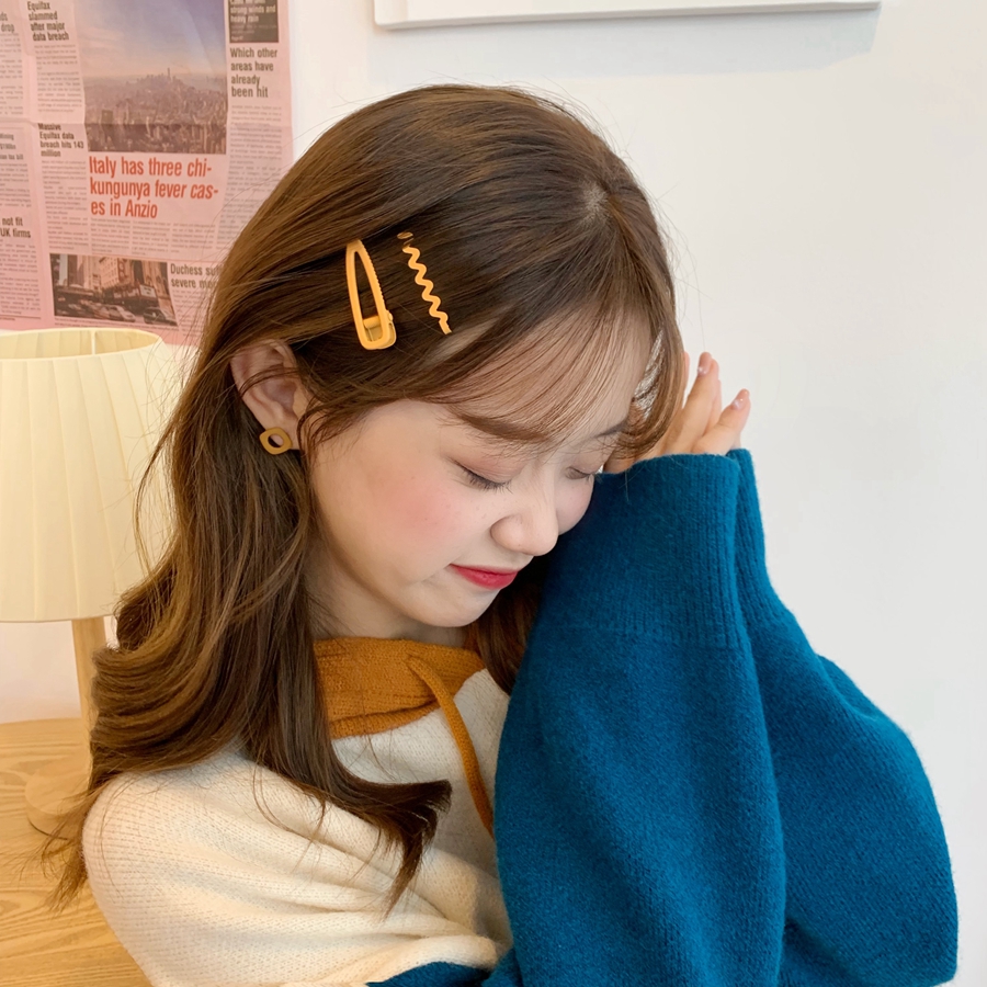 4 可爱彩色波浪发夹少女心糖利色刘海夹一字夹发卡软妹发饰品 个装 4 可爱彩色波浪发夹少女心糖利色刘海夹一字夹发卡软妹发饰品 个装