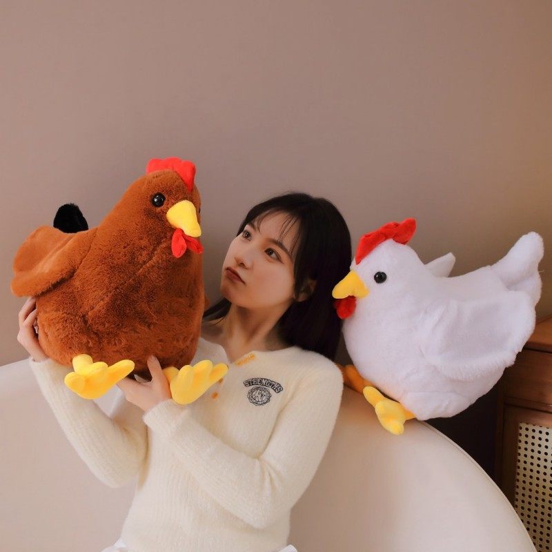 可爱仿真大公鸡公仔毛绒玩具母鸡玩偶布娃娃小鸡男女生日礼物儿童,淘宝优惠券,粉丝福利购,淘宝优惠卷