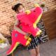 Plush toy ຂະ​ຫນາດ​ໃຫຍ່ triceratops doll ງາມ​
