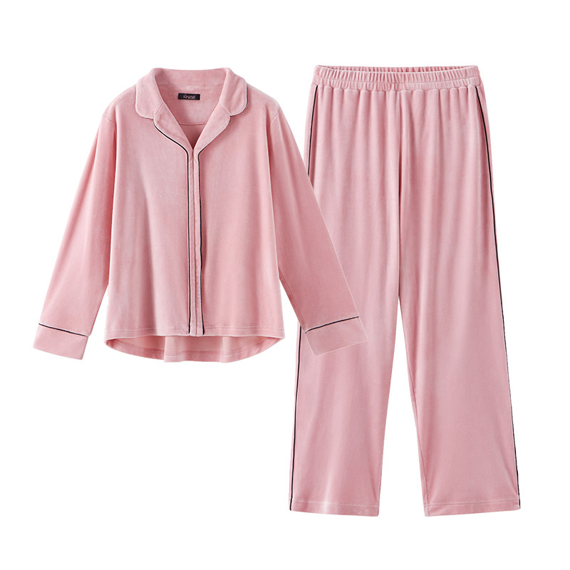 兰卓丽2020年秋冬新品双面绒睡衣 兰卓丽睡衣/家居服套装