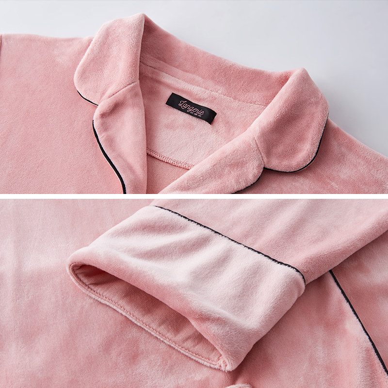 兰卓丽2020年秋冬新品双面绒睡衣 兰卓丽睡衣/家居服套装