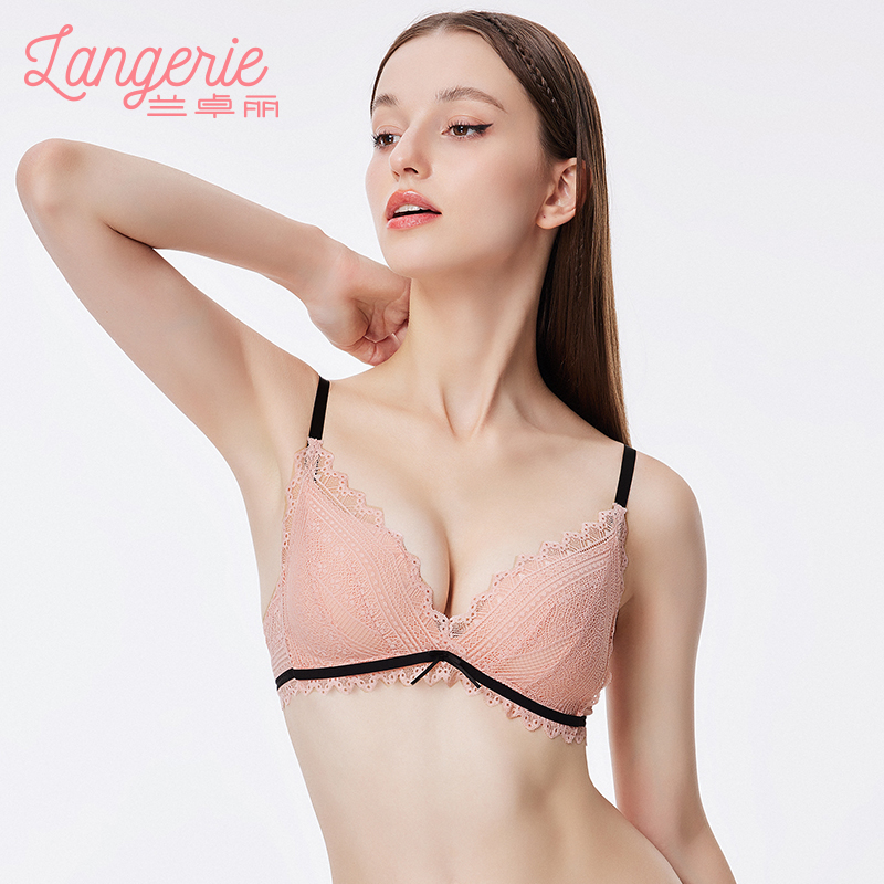 兰卓丽女法式三角杯性感蕾丝文胸 兰卓丽文胸
