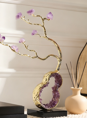 梵凡艺术新中式天然紫水晶葫芦