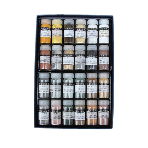 姜思序堂天然矿物质粉状颜料需要调胶 唐卡 岩彩版画专用国画颜料 - 图3