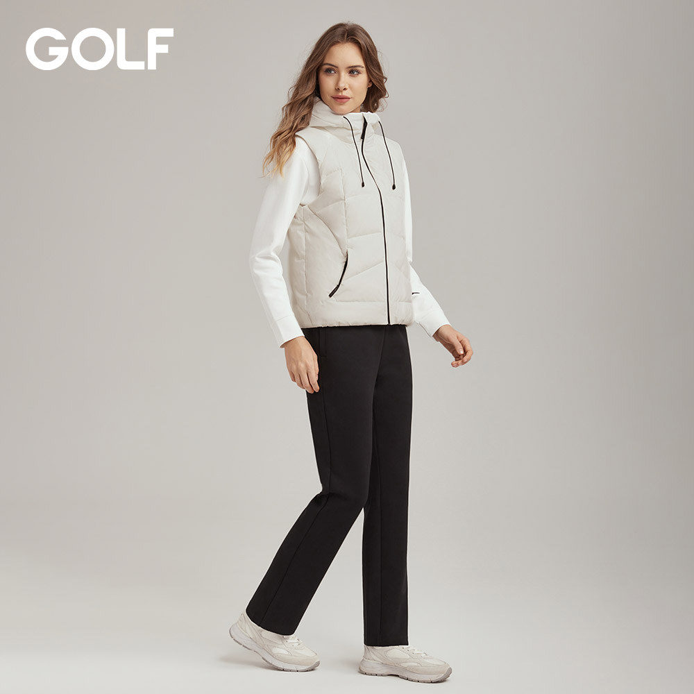 GOLF高尔夫Jeans羽绒马甲女25秋冬新款时尚百搭连帽保暖背心外套,淘宝优惠券,粉丝福利购,淘宝优惠卷