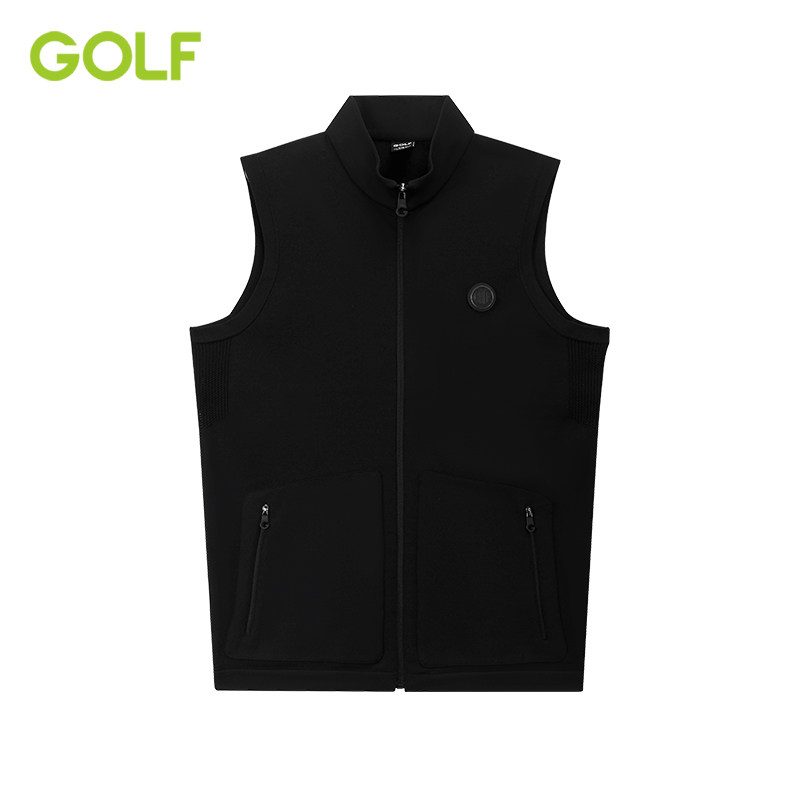 GOLF/高尔夫秋季马甲外穿透气针织背心男纯色时尚运动马甲外套男,淘宝优惠券,粉丝福利购,淘宝优惠卷