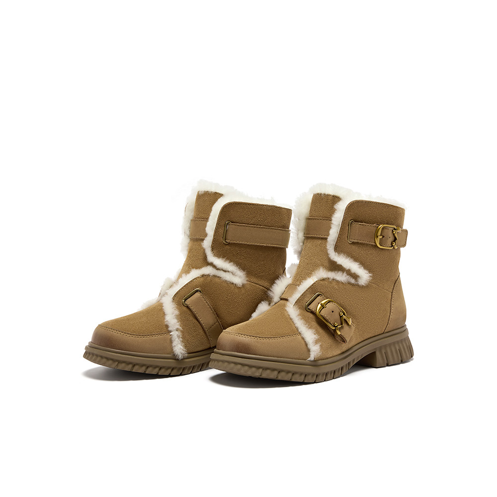 Mirabell/美丽宝2025冬季商场同款雪地靴女休闲时装靴Q2E17DD5,淘宝优惠券,粉丝福利购,淘宝优惠卷