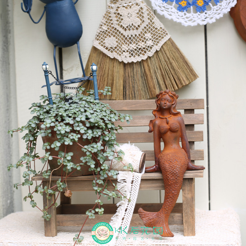 花园椅子ZAKKA风杂货风桌面椅子摆件复古做旧风椅子花架小凳子,淘宝优惠券,粉丝福利购,淘宝优惠卷