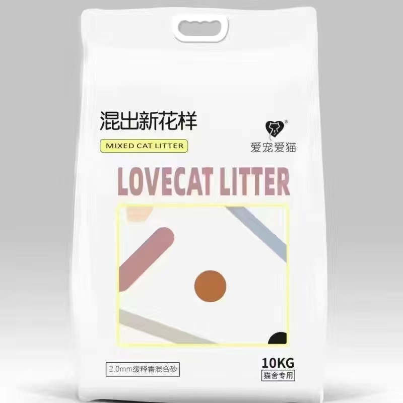 lovecat爱宠爱小恶魔混合猫砂盖臭可冲厕所原味混合膨润土20斤N1 - 图3