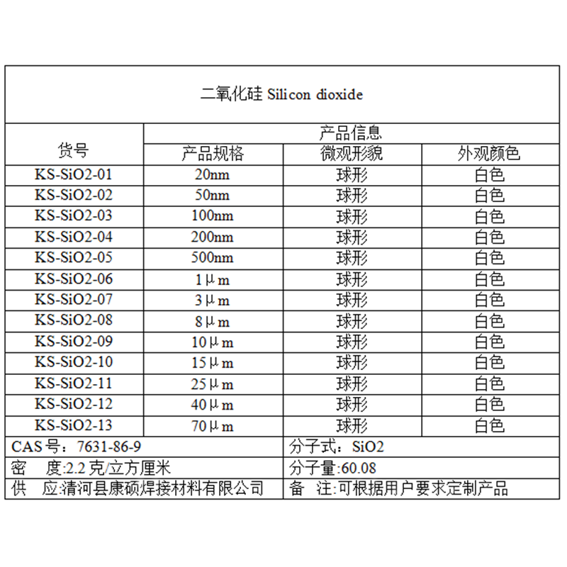 二氧化硅粉末纳米白炭黑SiO2球形超细氧化硅粉体疏水型硅微粉亲水 - 图0