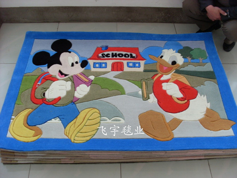 可爱卡通地毯 腈纶地毯客厅 地毯定做 儿童地毯卧室 新款地毯特价 - 图1