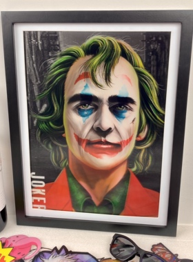 杰昆小丑裸眼3D光栅立体画