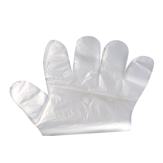 Food disposable gloves catering thickened PE plastic transparent film eating crayfish kitchen baking home hairdressing