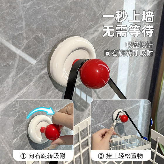 Suction cup discarded face towel storage box wall hanging