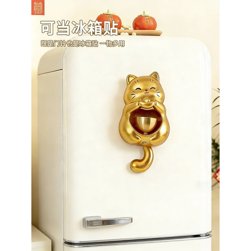 招财猫门铃风铃吸门式入户进门提醒门铃铛乔迁新居日式门撞铃挂饰 - 图0