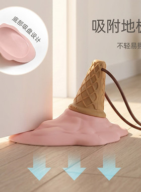 创意门挡器硅胶吸盘顶堵后