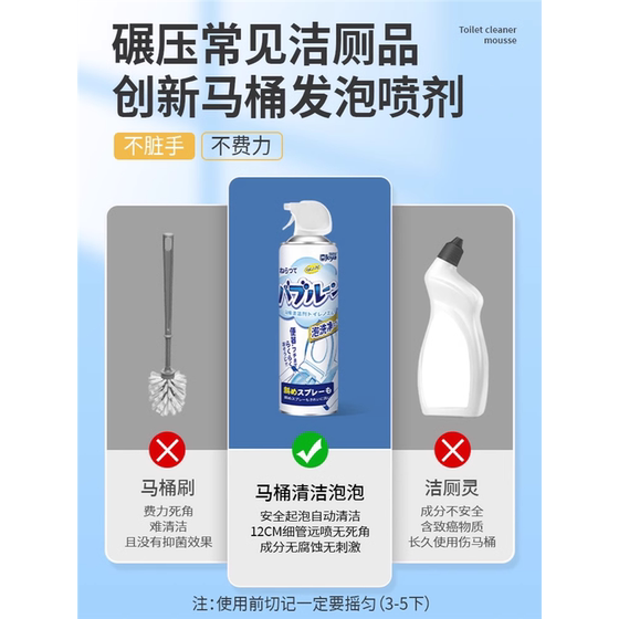 Multifunctional smart toilet cleaner foam