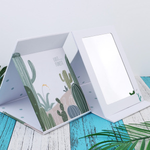 可折叠化妆镜台式桌面